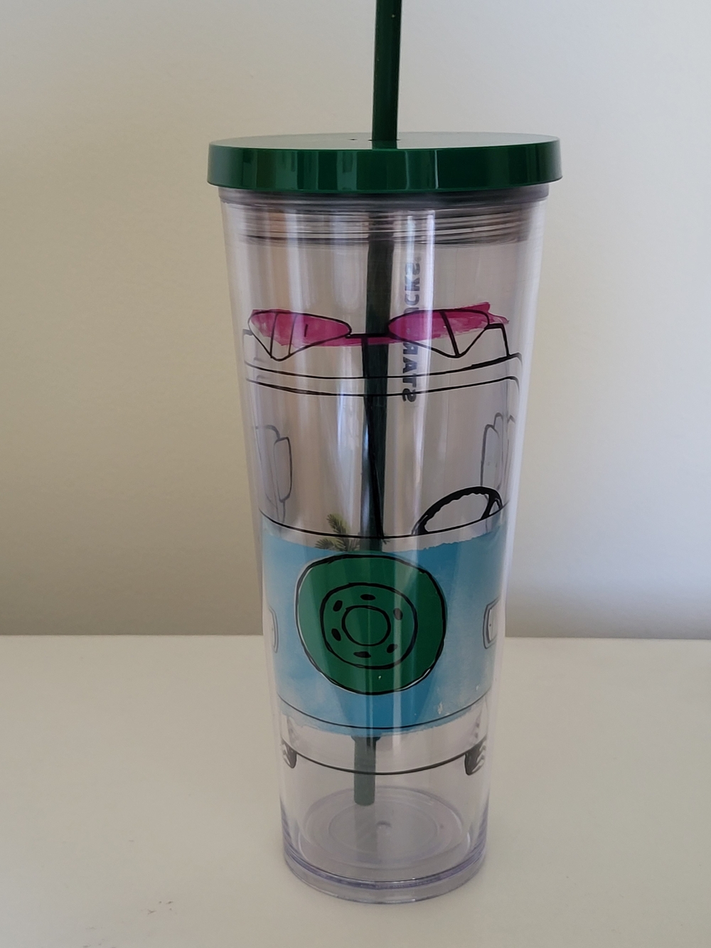 Starbucks VW Surfer Bus 24 Ounce Tumbler W/lid